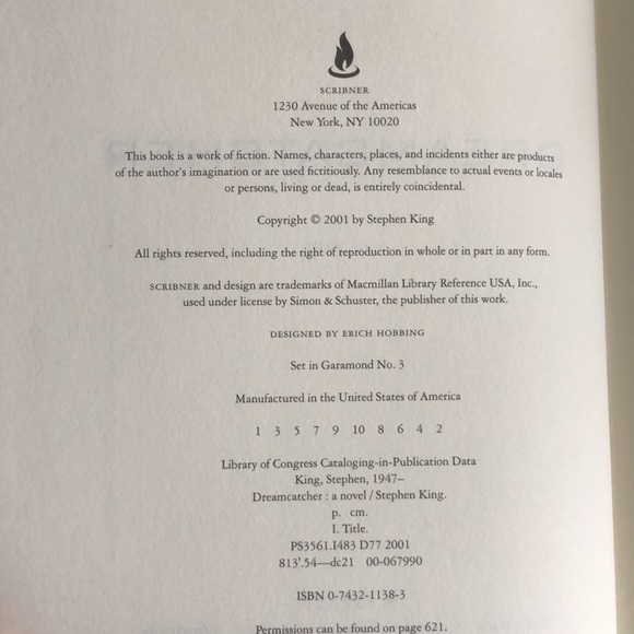 STEPHEN KING Dreamcatcher Vintage First Edition Hard Cover 2001 - Picture 4 of 7